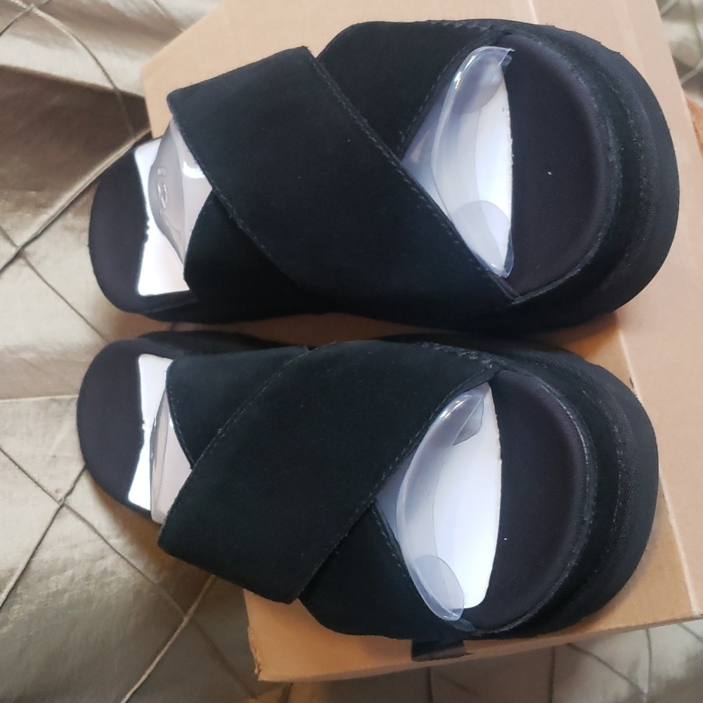NWT- UGG ‘Goldenstar’ Suede Slide Sandal - Picture 8 of 12